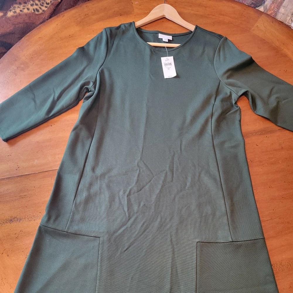 J.Jill Women's Ponte Dress Emerald Size M - NWT